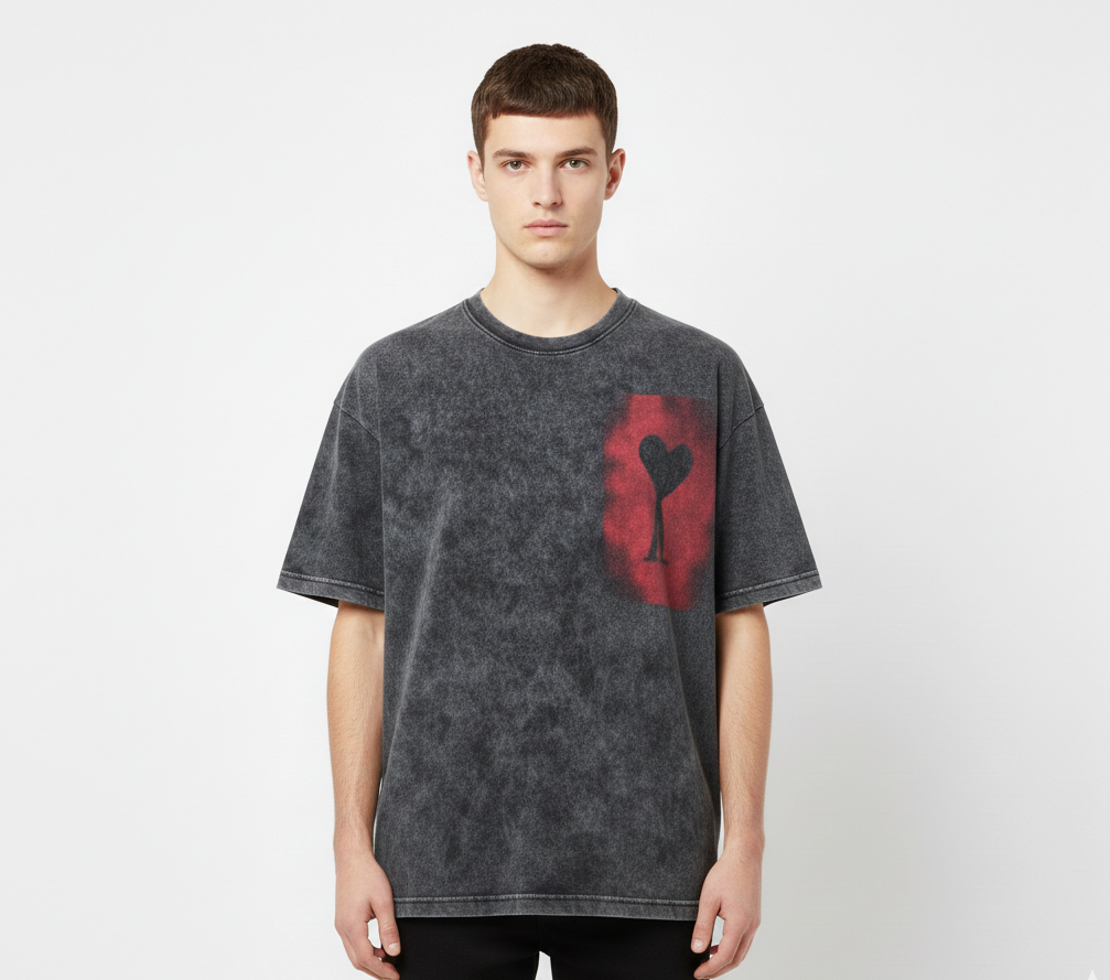 Ami Washed Graphic T-Shirt