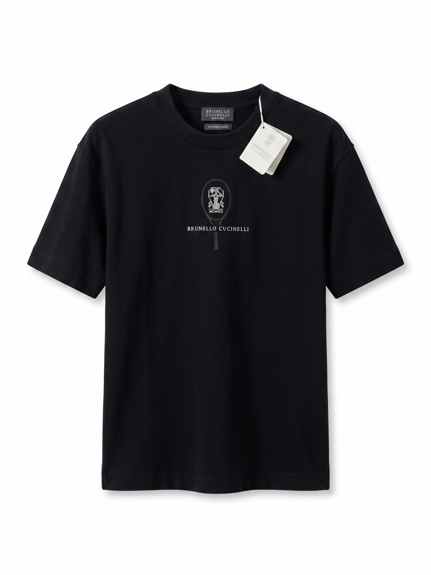 Brunello Cucinelli Black Luxury Logo T-Shirt