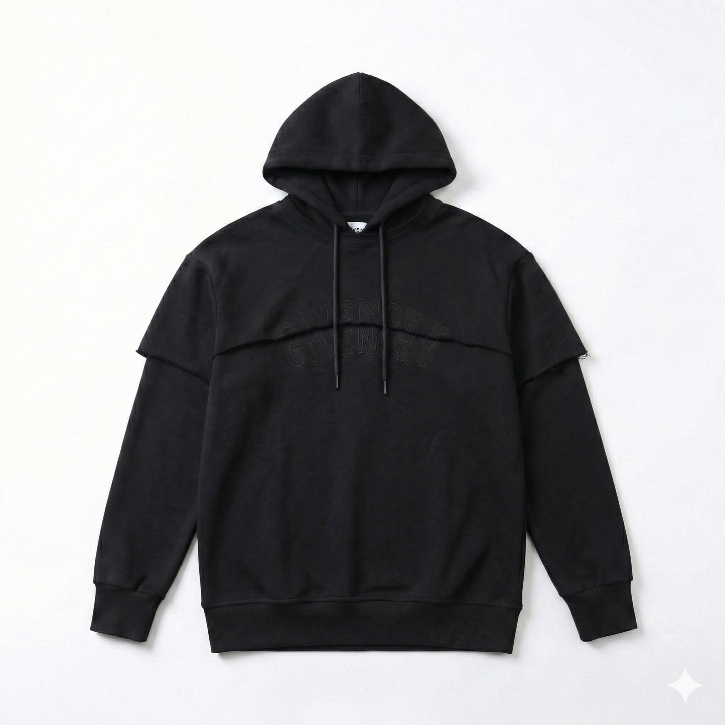Layered Panel Hoodie