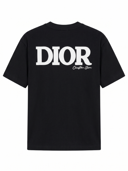Dior Black Logo Crewneck T-Shirt