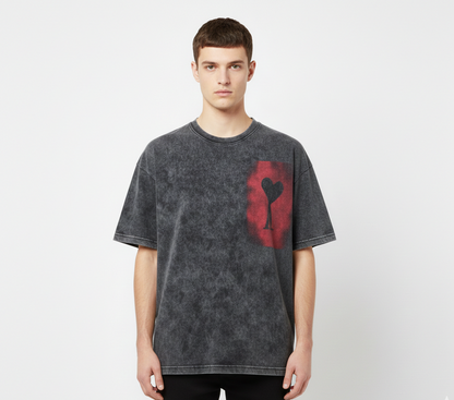 Ami Washed Graphic T-Shirt