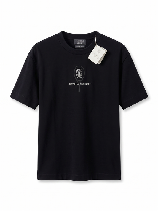 Brunello Cucinelli Black Luxury Logo T-Shirt