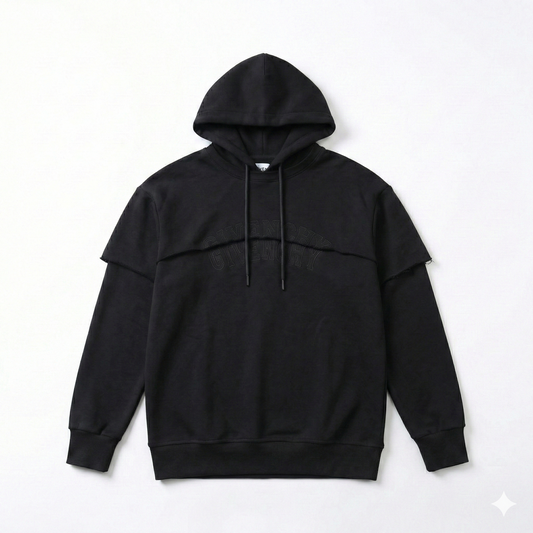 Layered Panel Hoodie