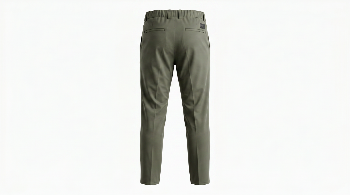 Dolce & Gabbana Olive Green Tailored Comfort Trousers